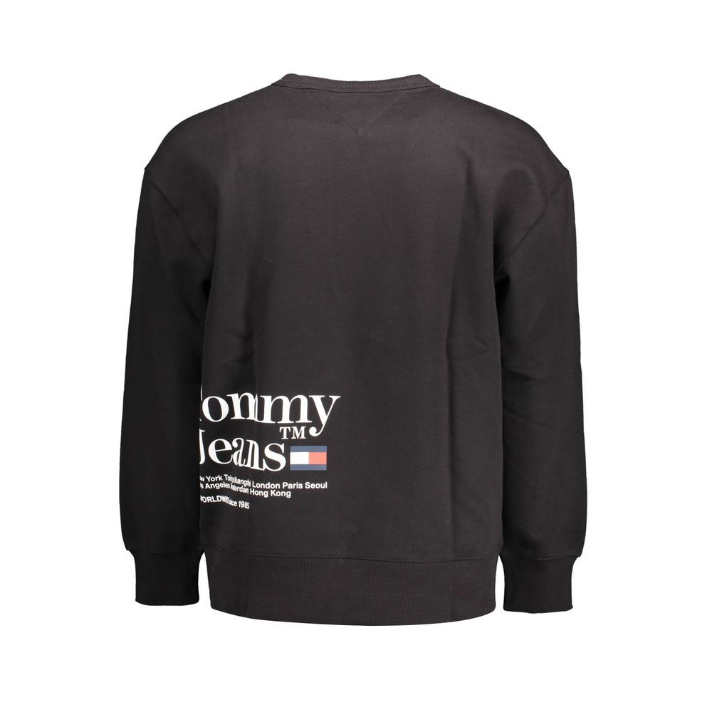 Tommy Hilfiger Black Cotton Men Sweater