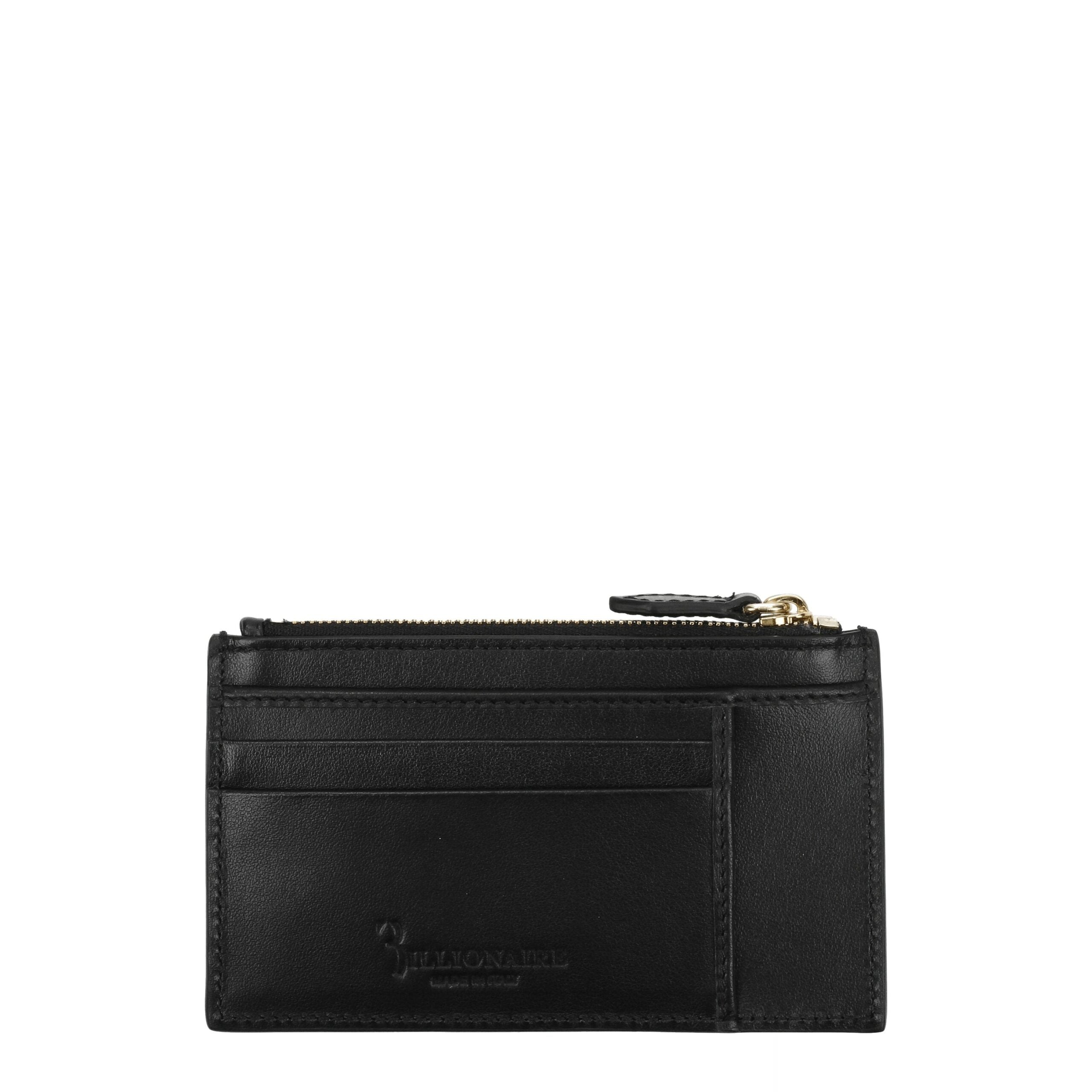 Billionaire Italian Couture Black Crocodile Cardholder