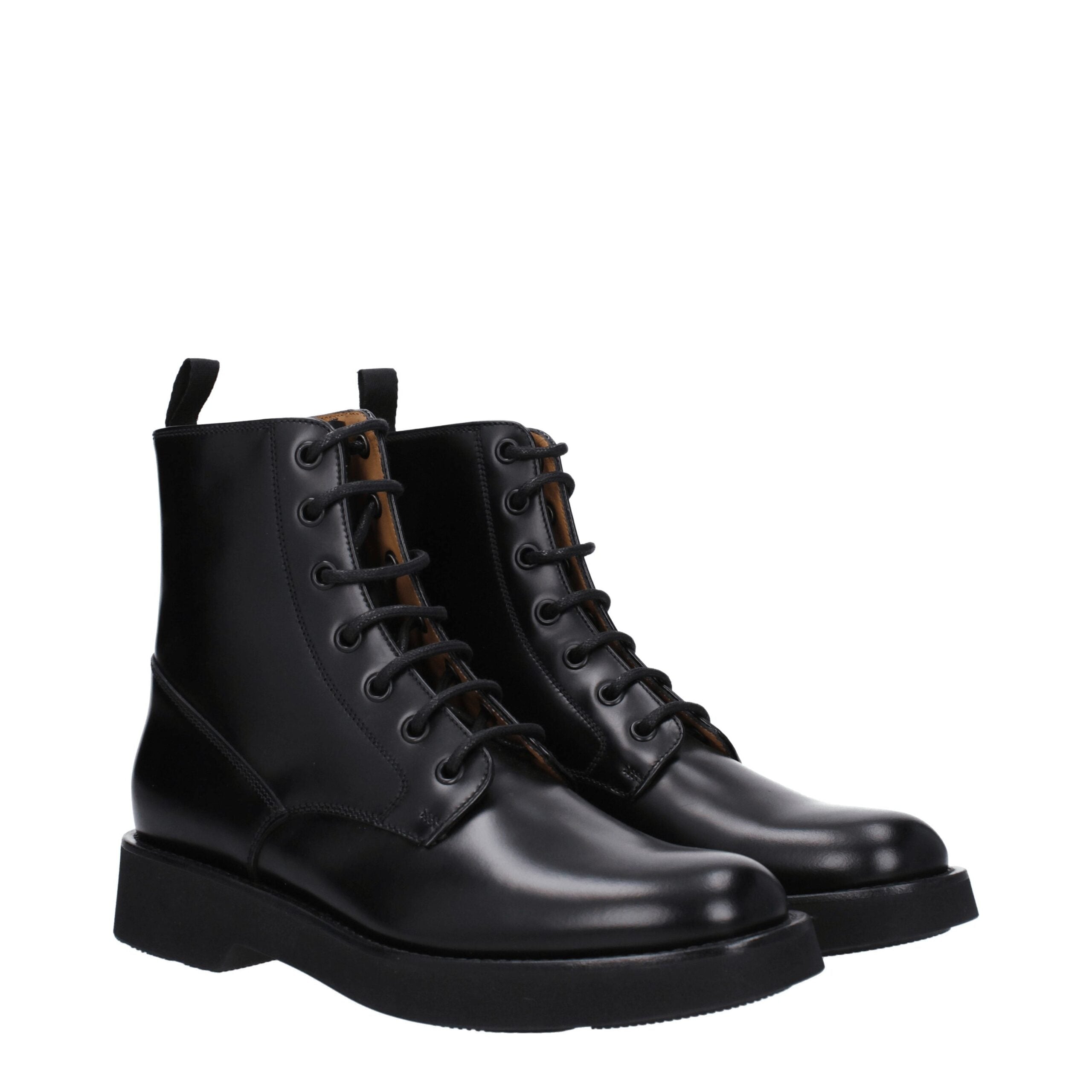 Church's Black Leather Ankle Boots