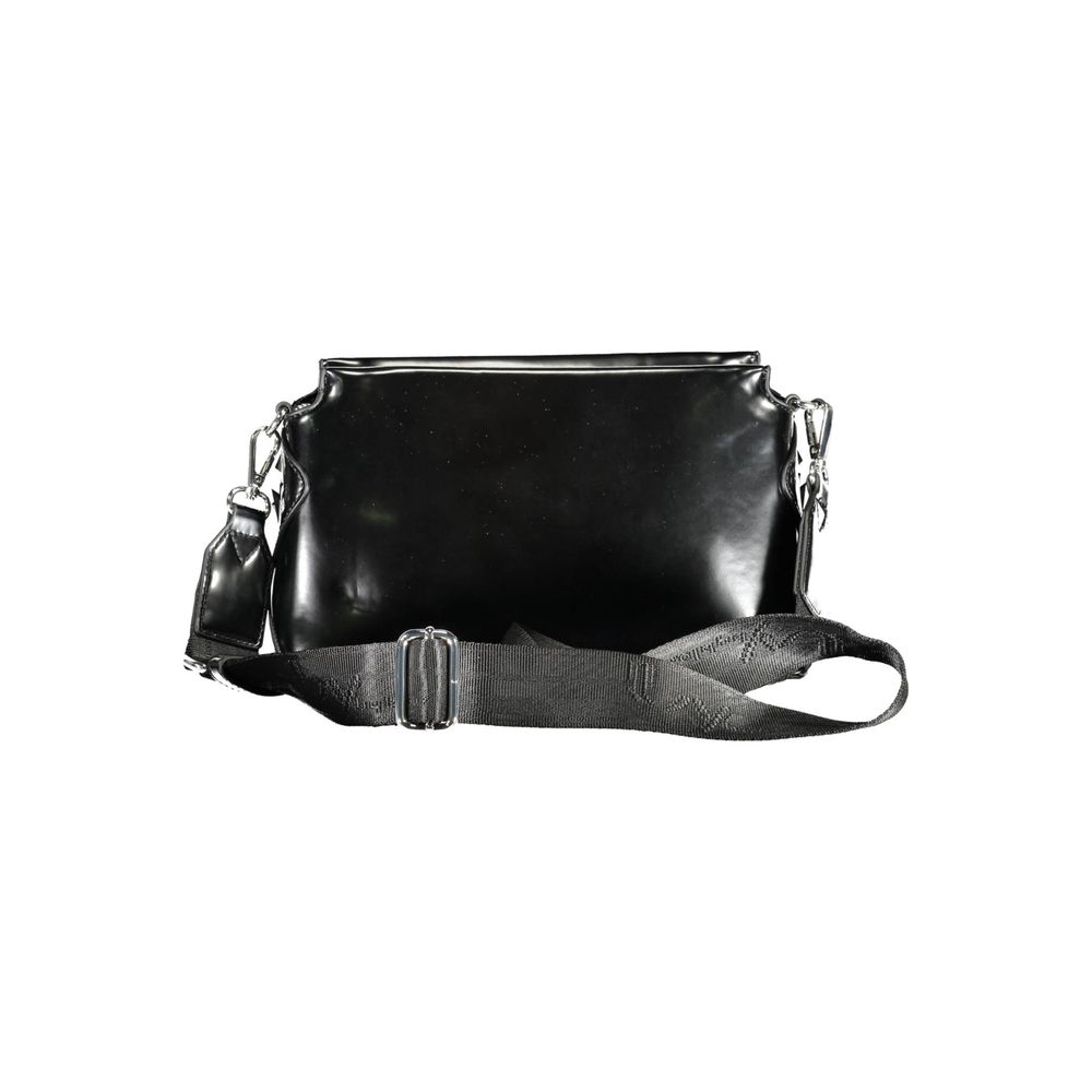 BYBLOS Black Polyurethane Women Handbag