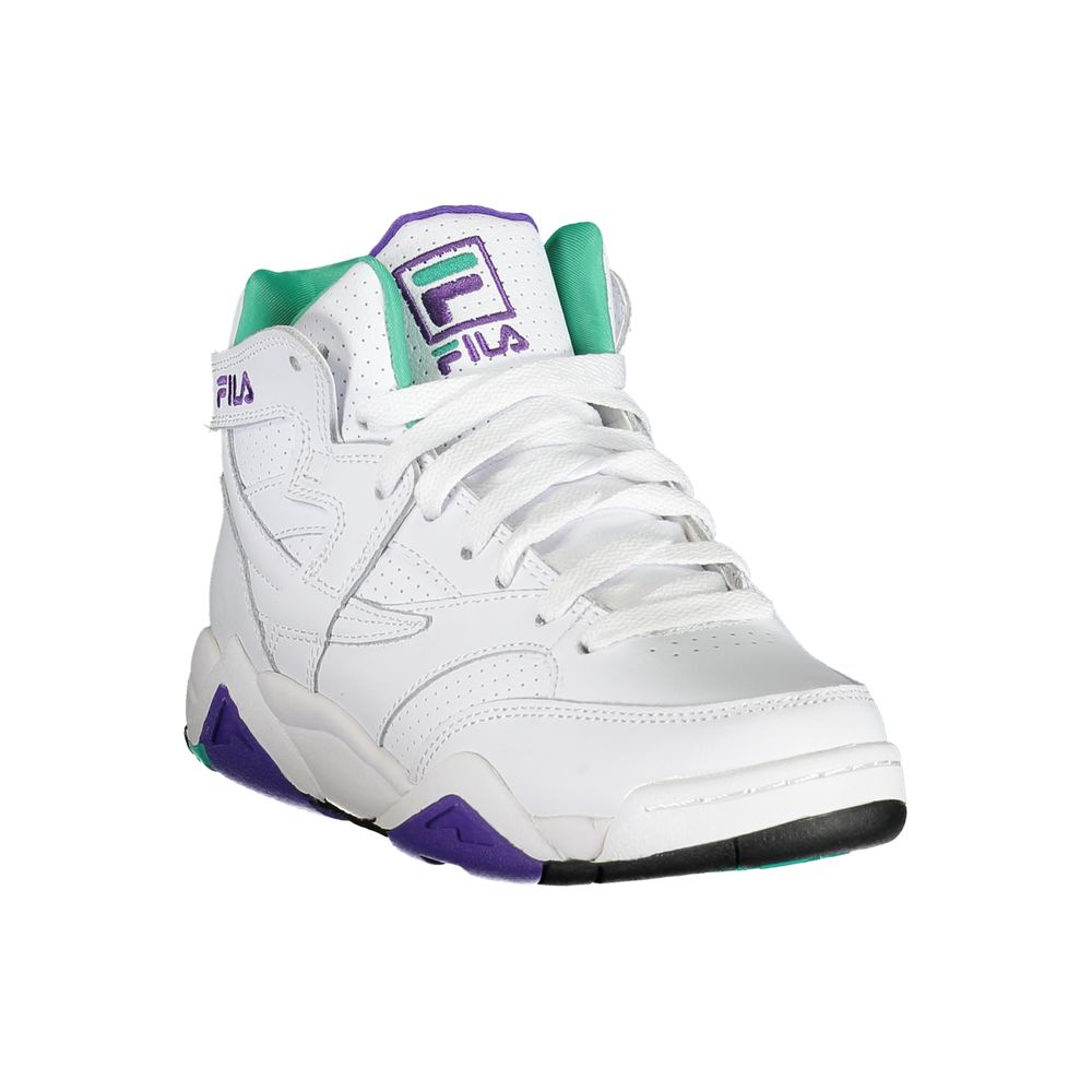 Fila White Polyester Athletic Sneakers