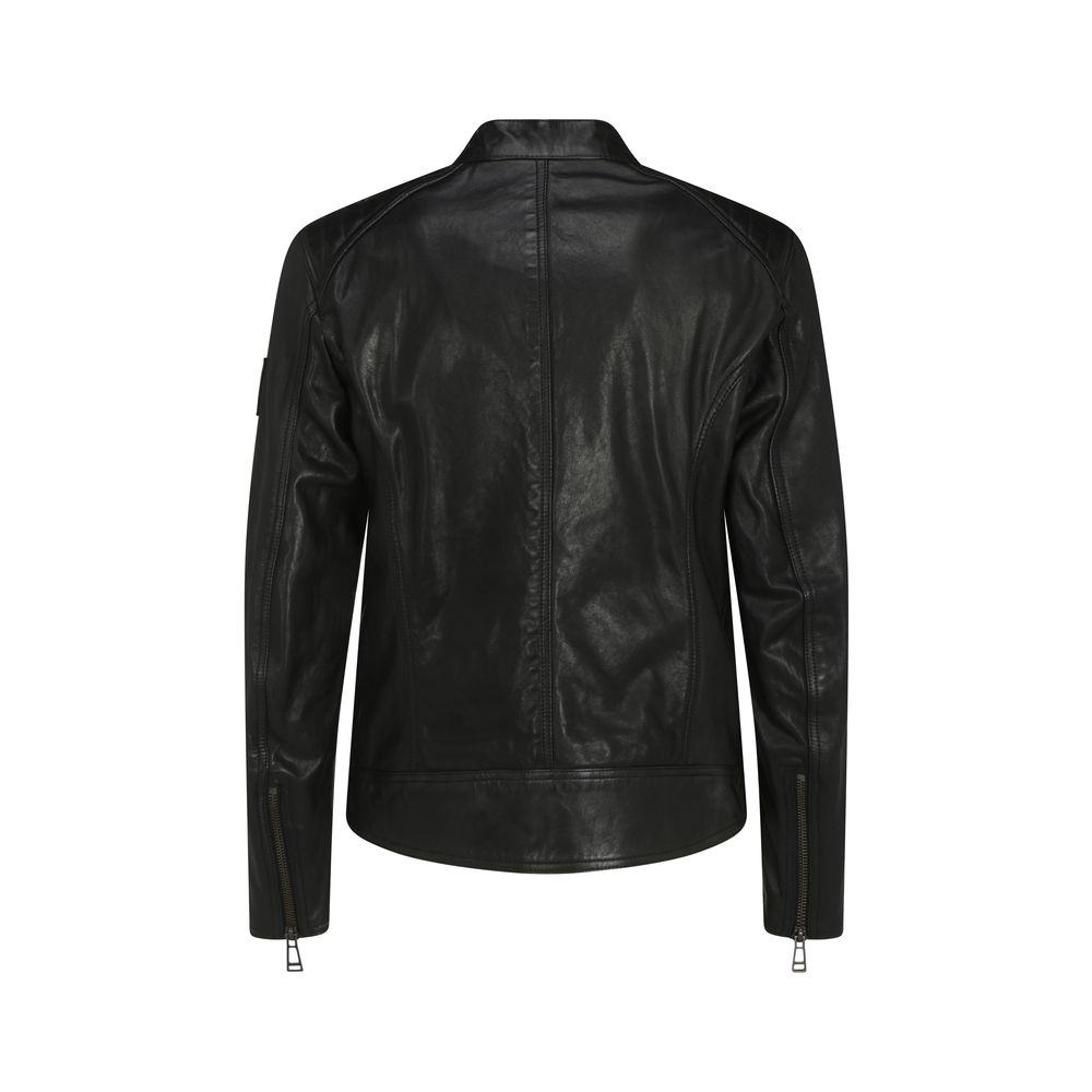 Belstaff Black Leather Jacket
