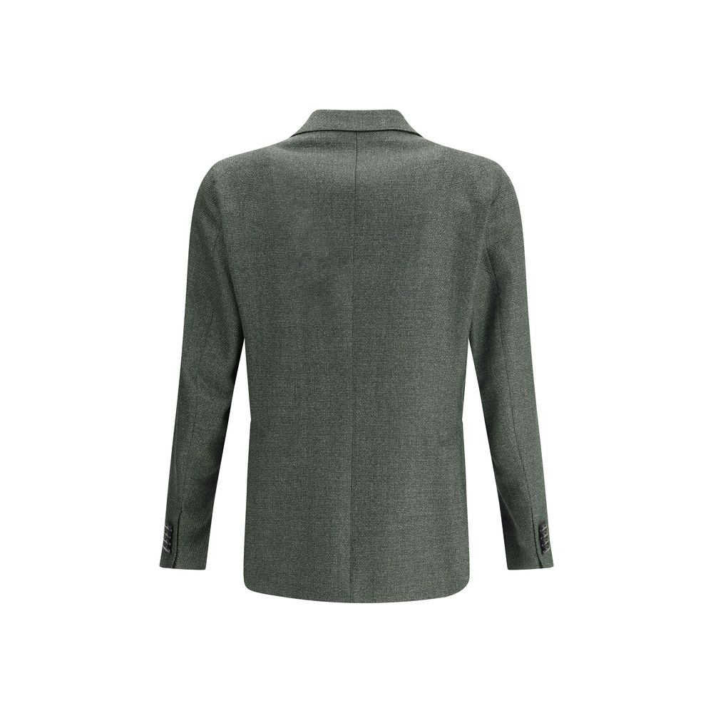Tagliatore Bicolor Fleece Wool Blazer