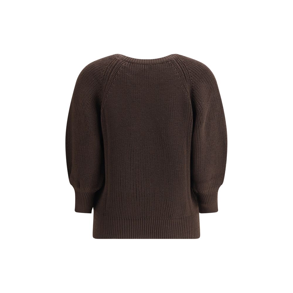 Ella Brown Merino Wool Sweatshirt