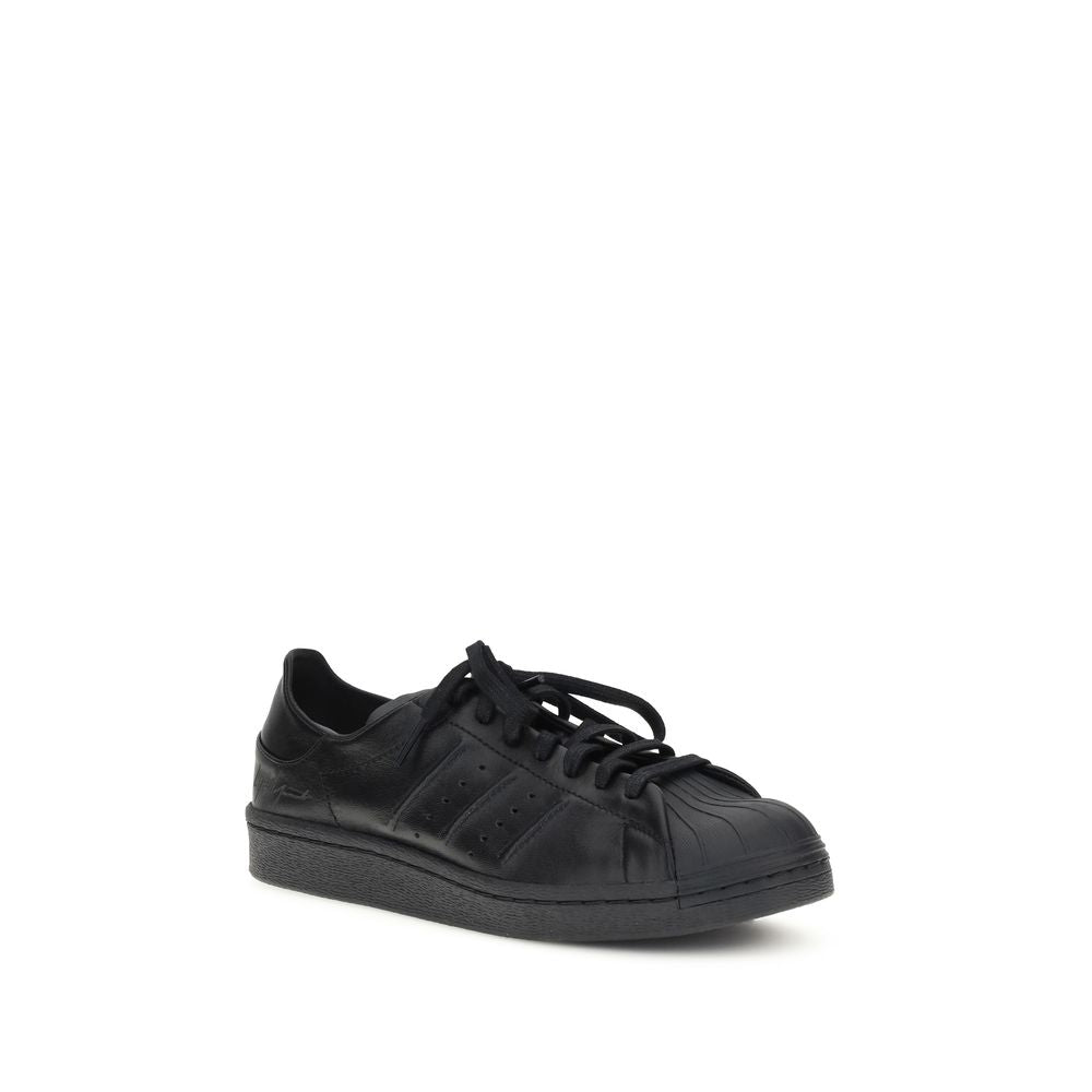 Y-3 Black Calf Leather Bos Taurus Sneakers