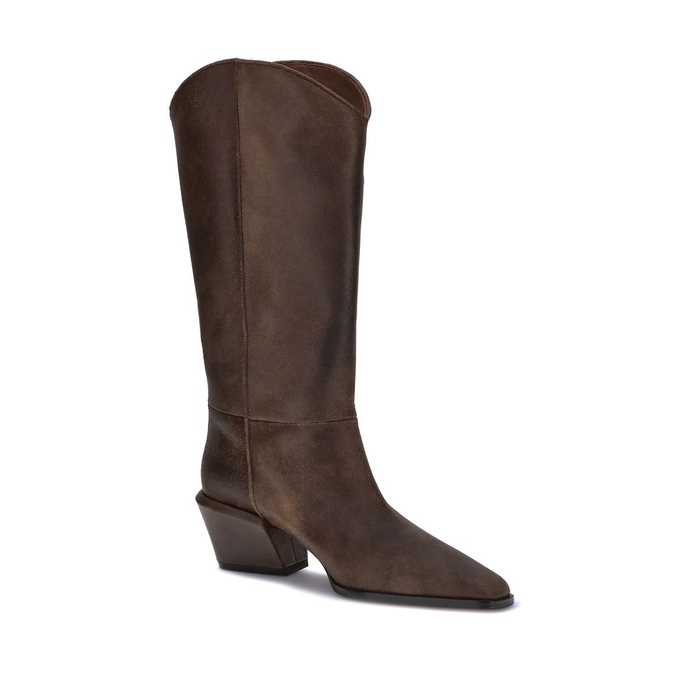 Paris Texas Brown Leather Boots