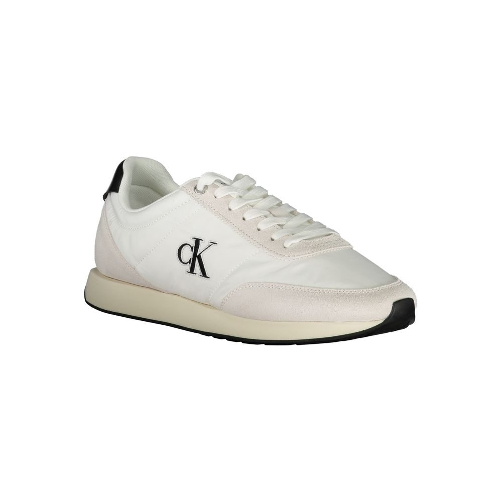 Calvin Klein White Polyester Men Sneaker