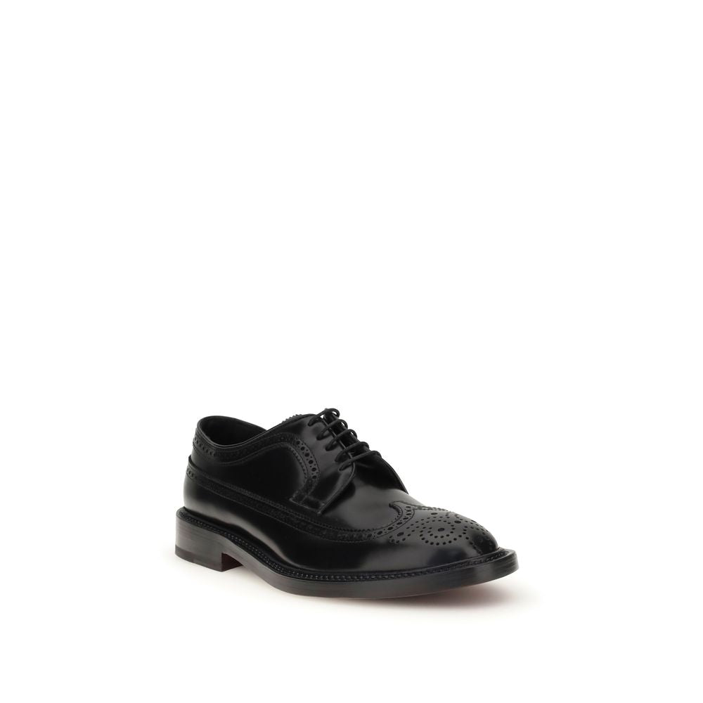 Fratelli Rossetti Black Leather Oxfords And Derbies