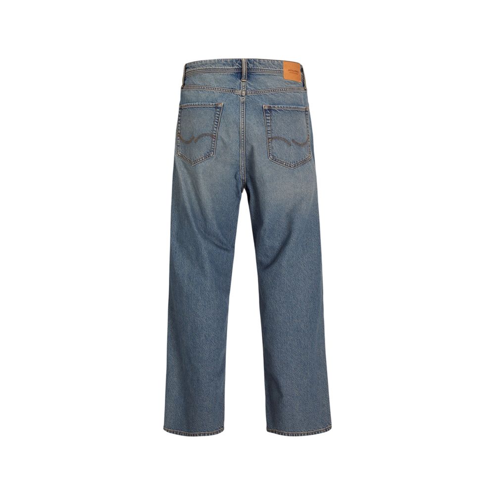 Jack Jones Blue Cotton Relaxed Fit Jeans