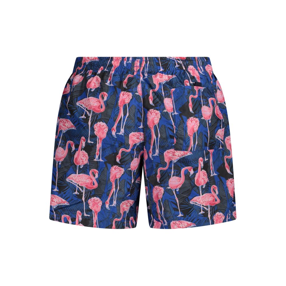 Norway 1963 Blu Polyester Men's Swim Boxer