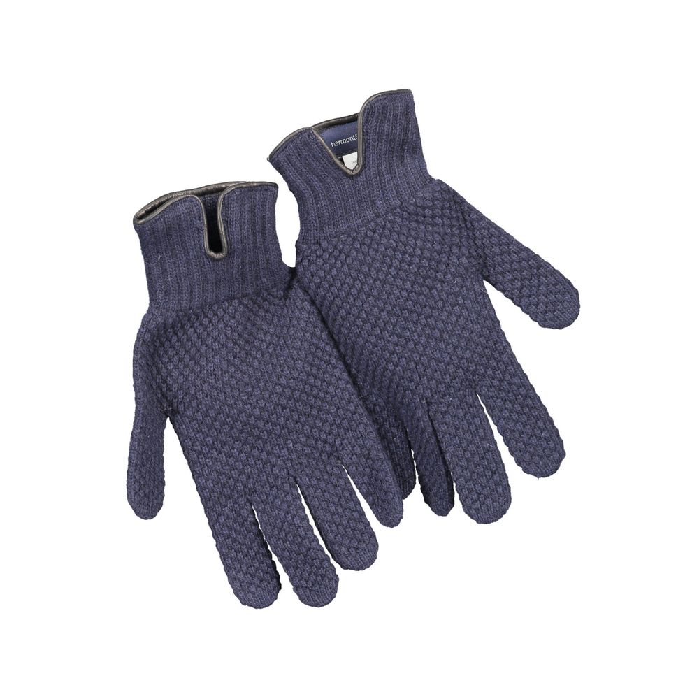 Harmont & Blaine Blue Wool Men's Glove