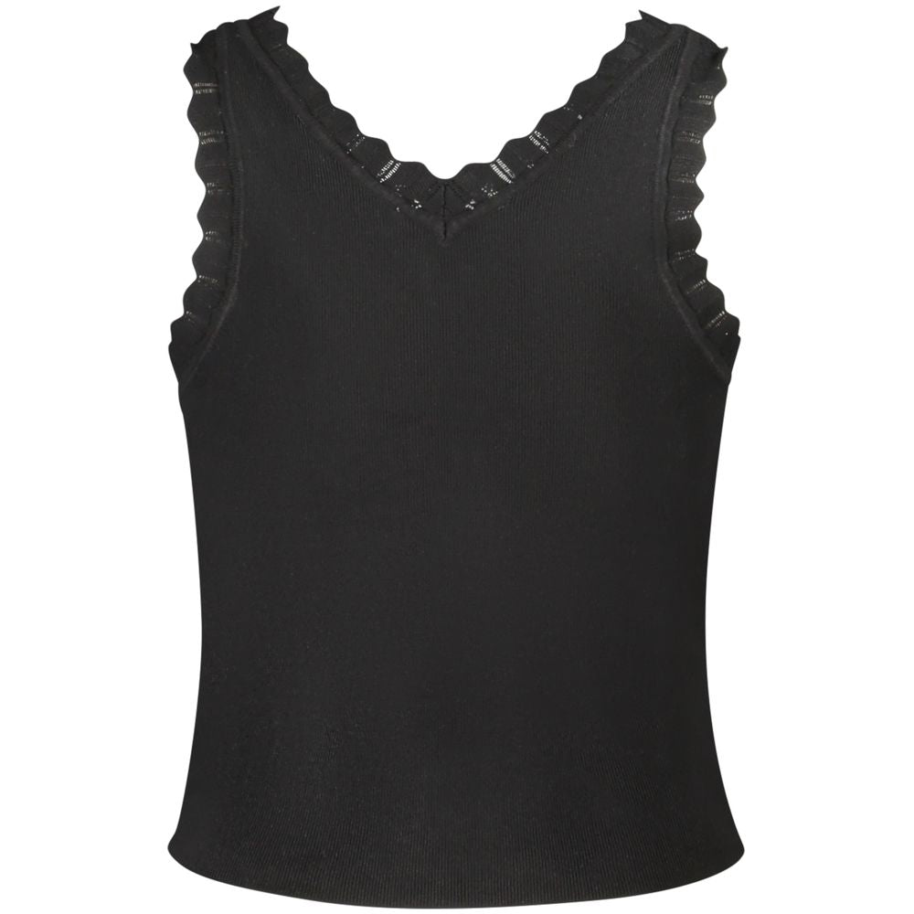 Guess Jeans Black Viscose Women's Tank Top