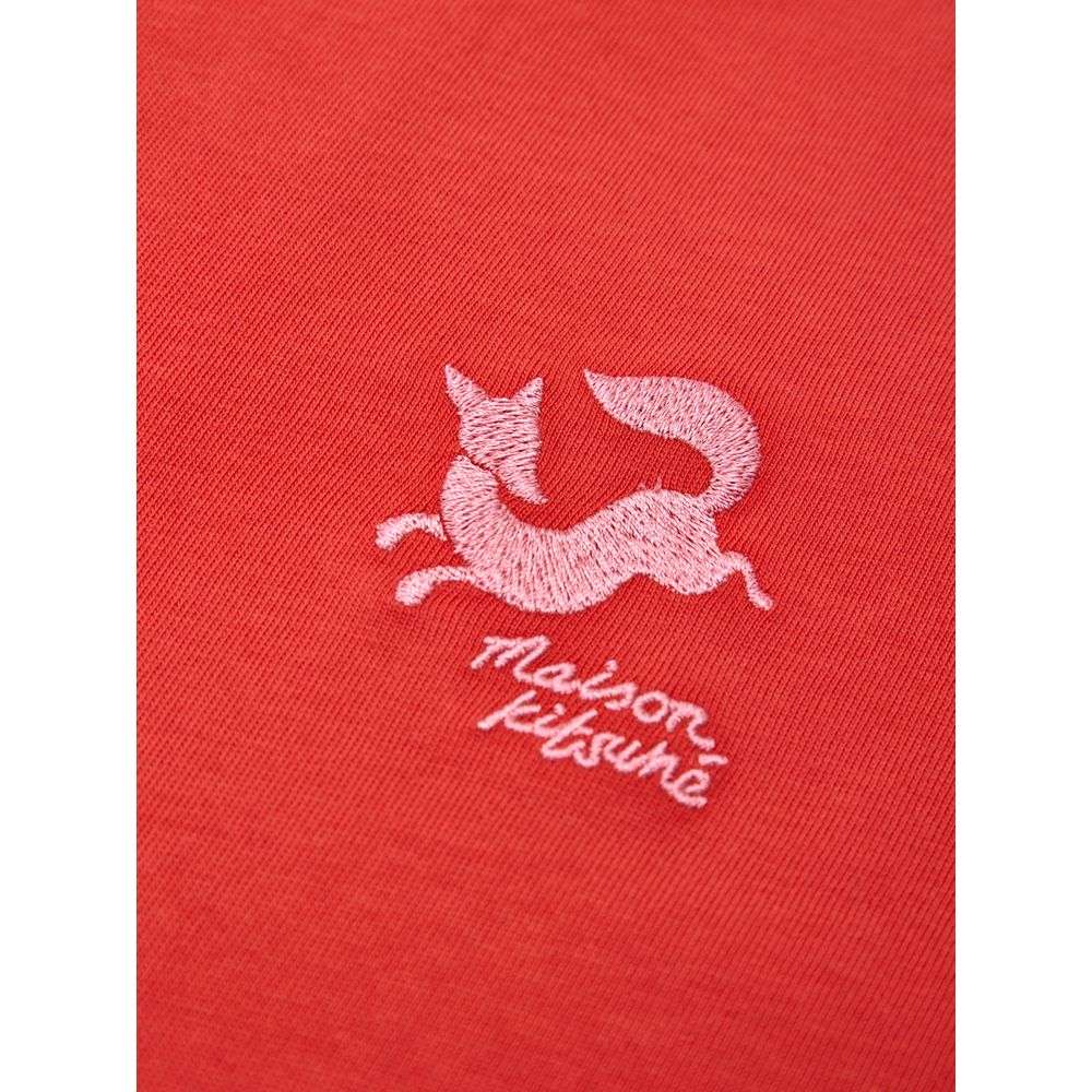 Maison Kitsuné Red Cotton T-Shirt
