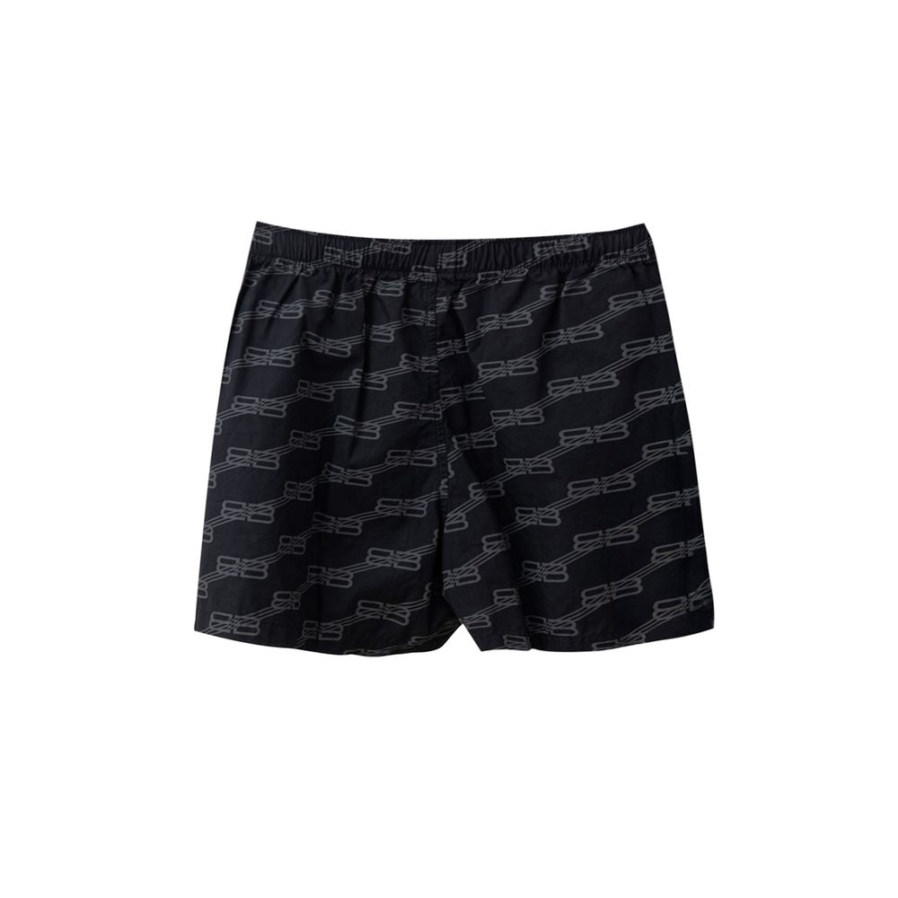 Balenciaga Black Cotton Bermuda Shorts