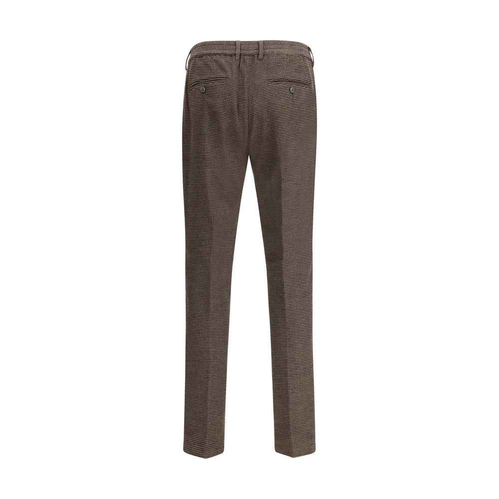 Cruna Brown Cotton Casual Pants