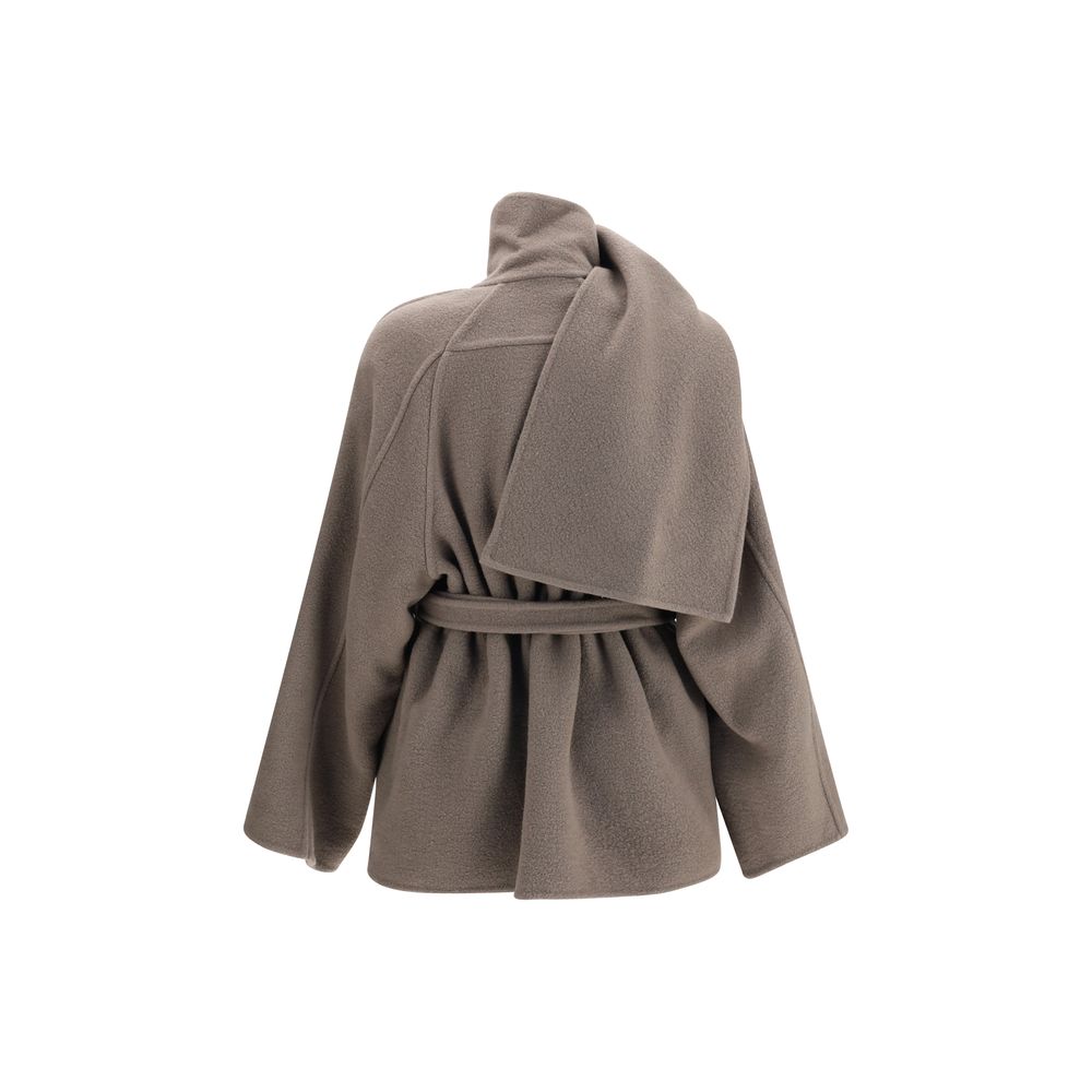 Rick Owens Brown Cashmere Coat