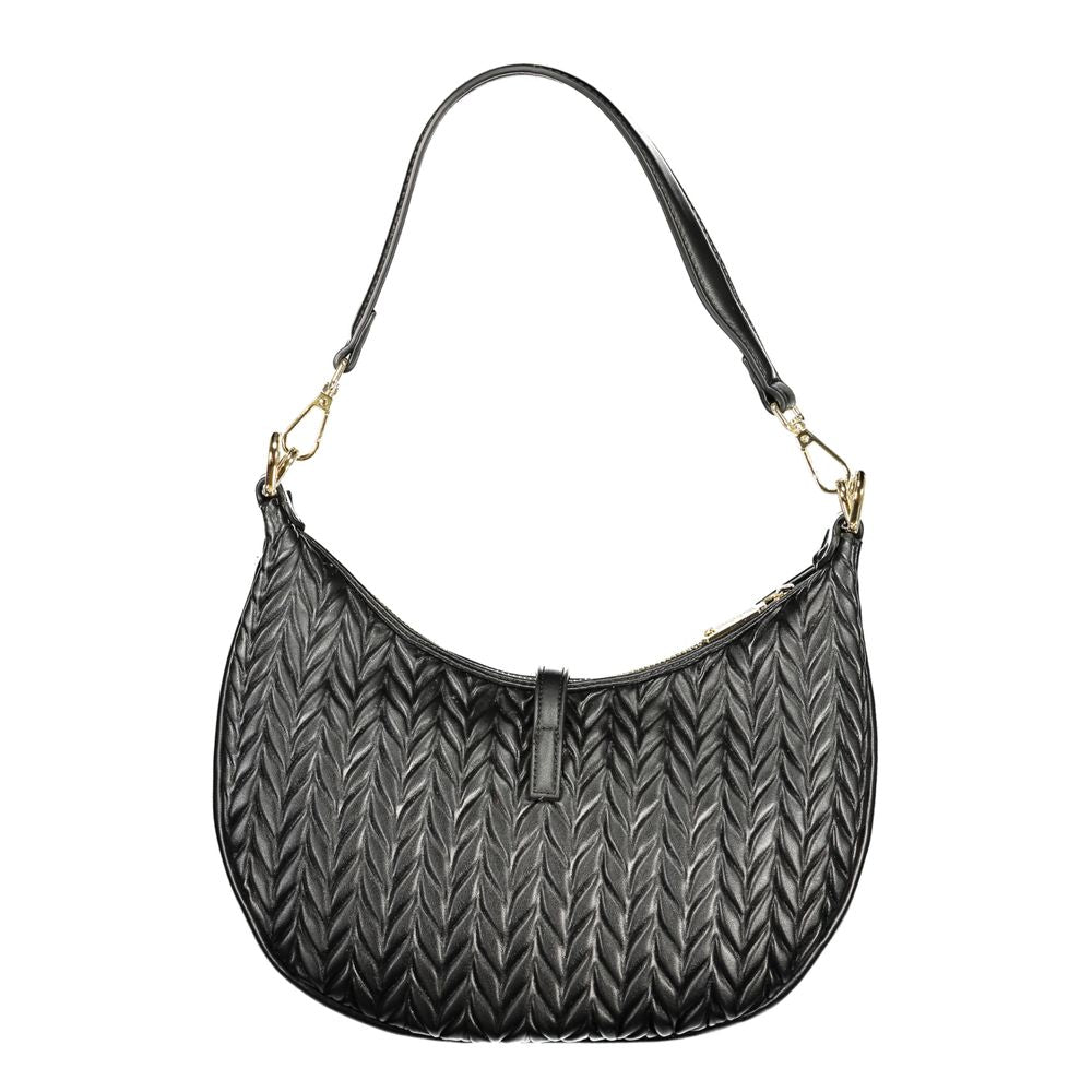 Mario Valentino Black Polyurethane Women Shoulder Bag