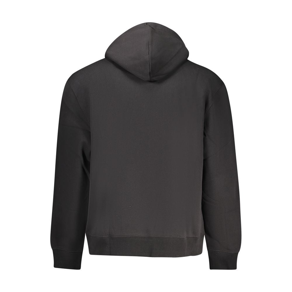 Calvin Klein Black Cotton Men's Hooded Sweatshirt
