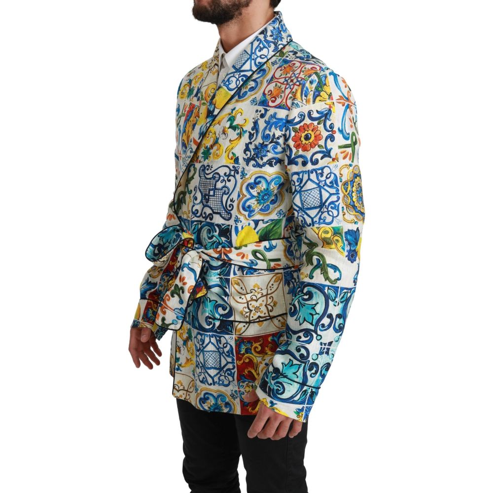 Dolce & Gabbana Multicolor Linen Jackets And Coat