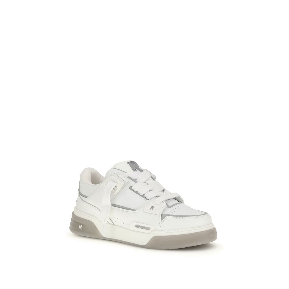 Represent White Calf Leather Bos Taurus Sneakers