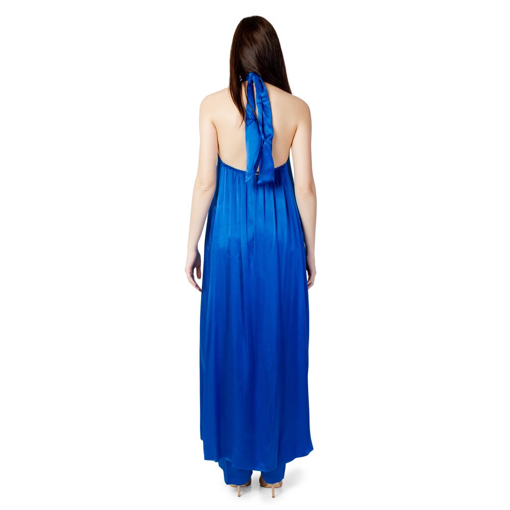 Hanny Deep Blue Polyester Jumpsuit