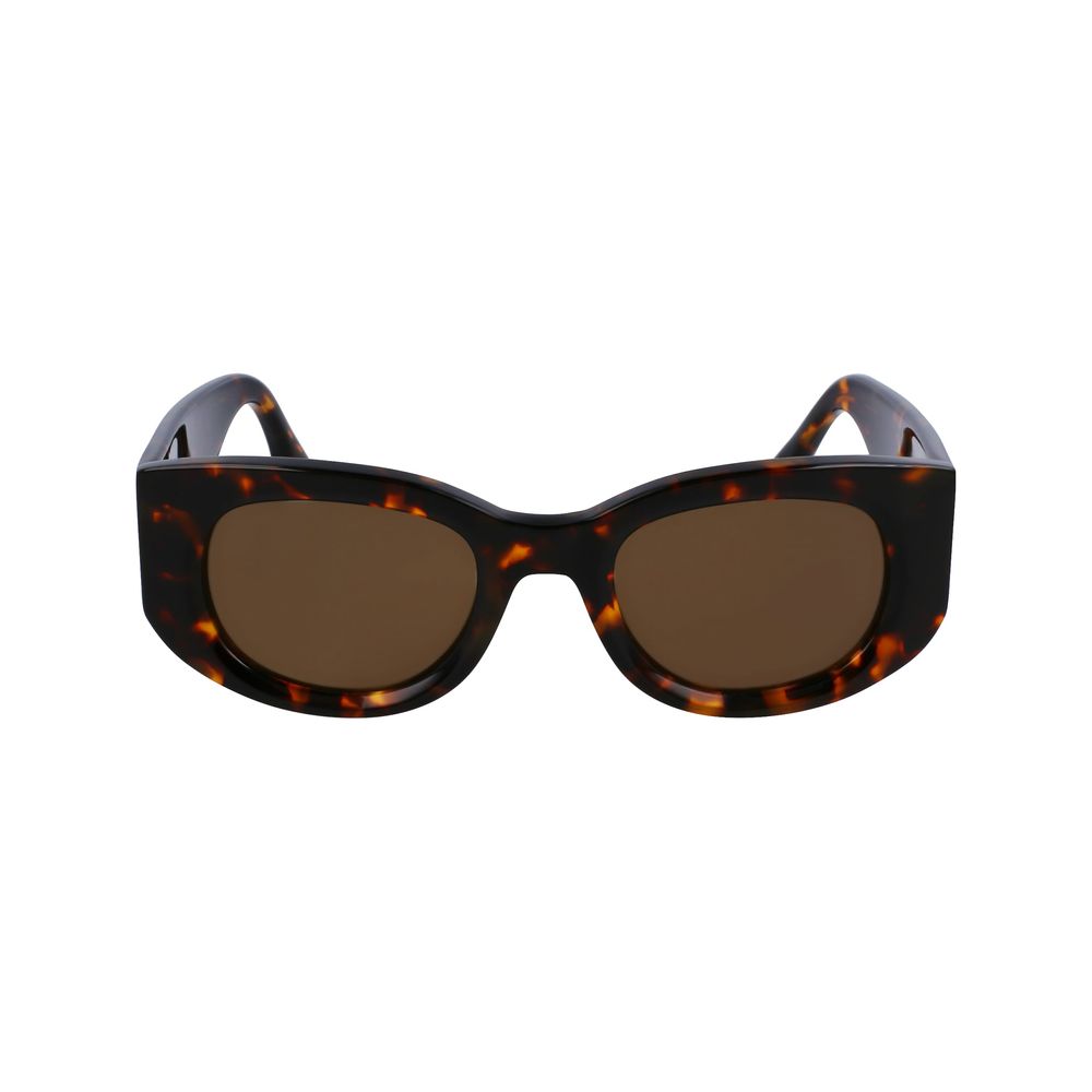 Victoria Beckham Brown Acetate Sunglasses